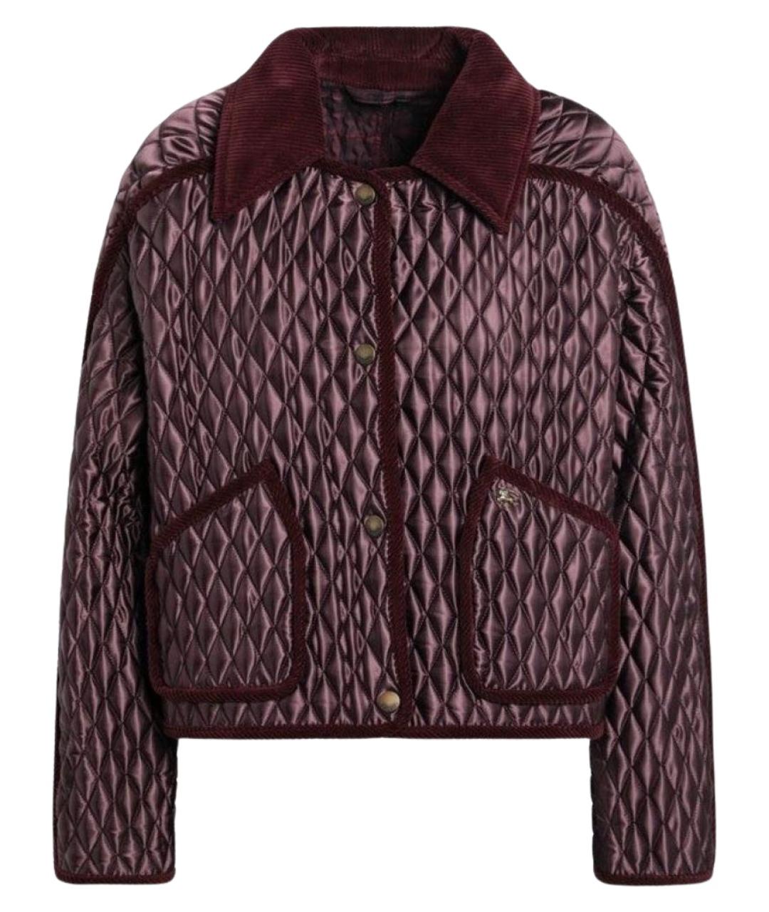 BURBERRY Коричневая полиэстеровая куртка, фото 1