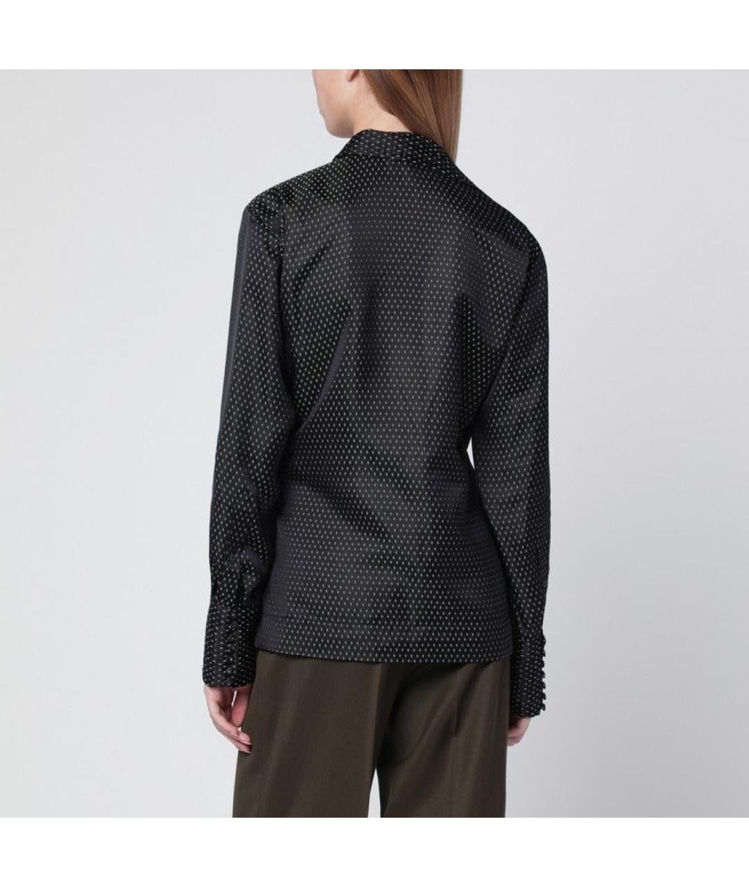 DRIES VAN NOTEN Черная вискозная блузы, фото 3