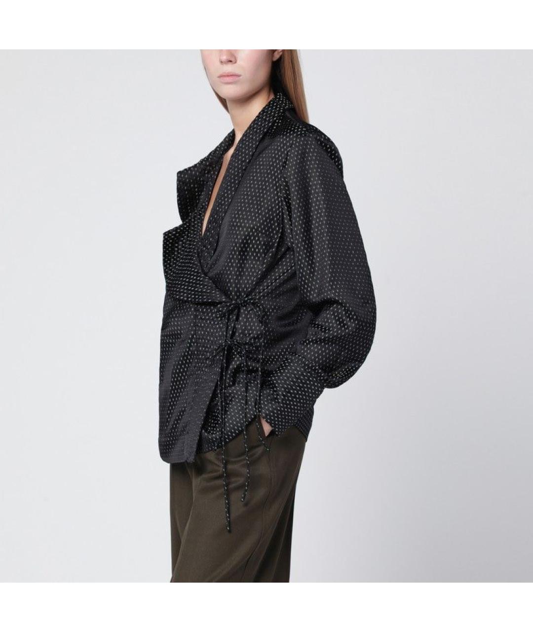 DRIES VAN NOTEN Черная вискозная блузы, фото 2