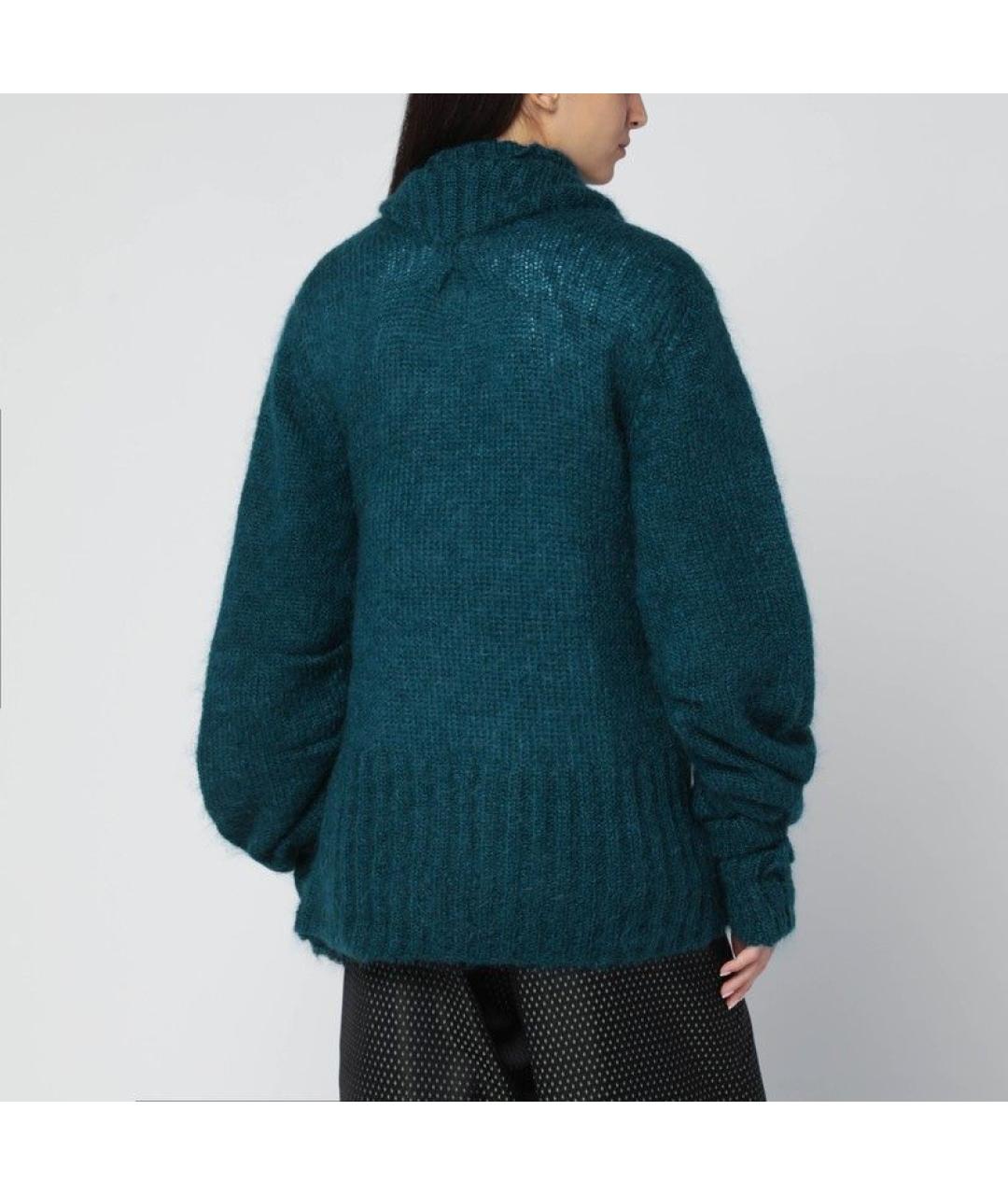 DRIES VAN NOTEN Зеленый шерстяной джемпер / свитер, фото 4