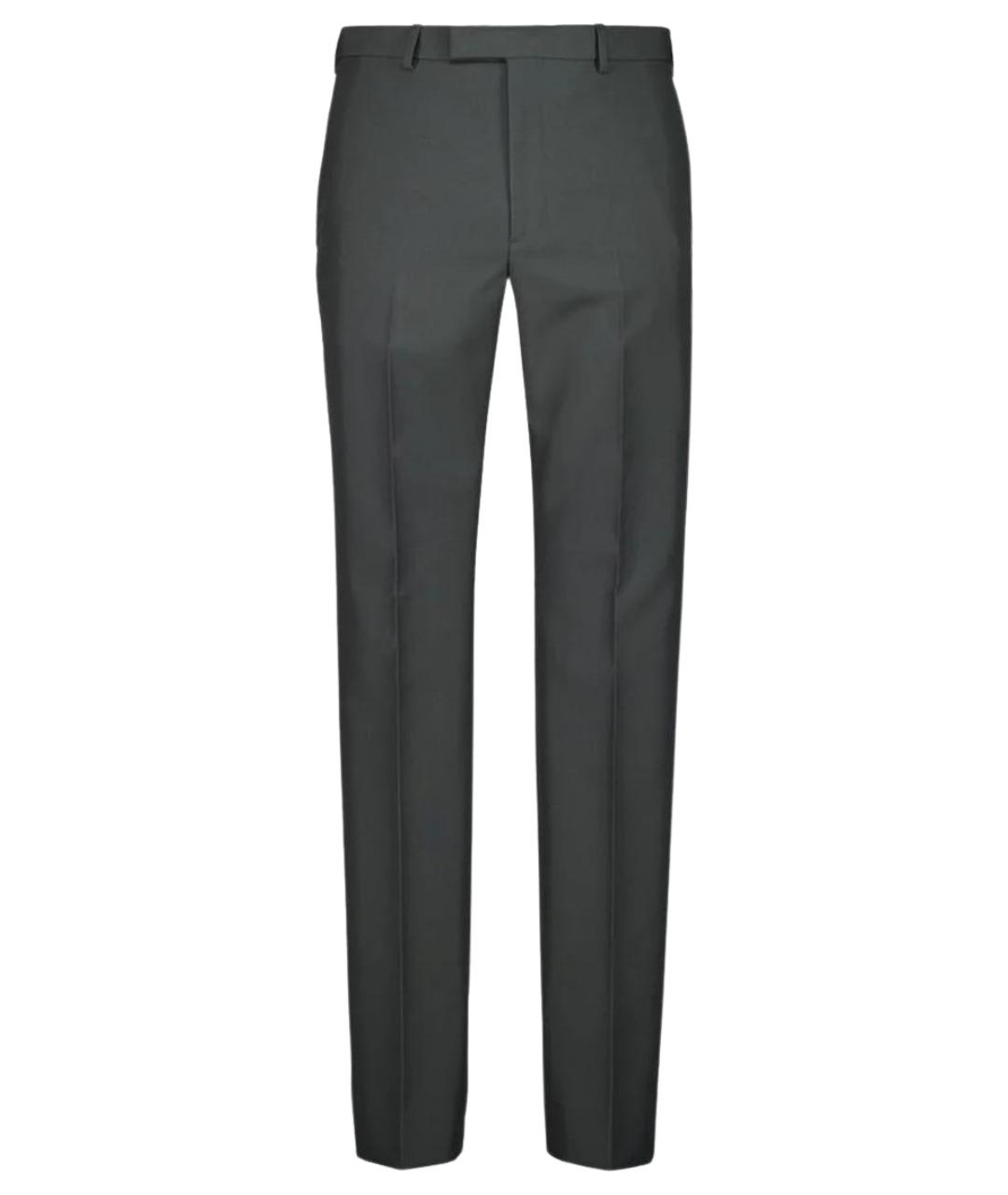 GUCCI Серые полиэстеровые повседневные брюки, фото 1