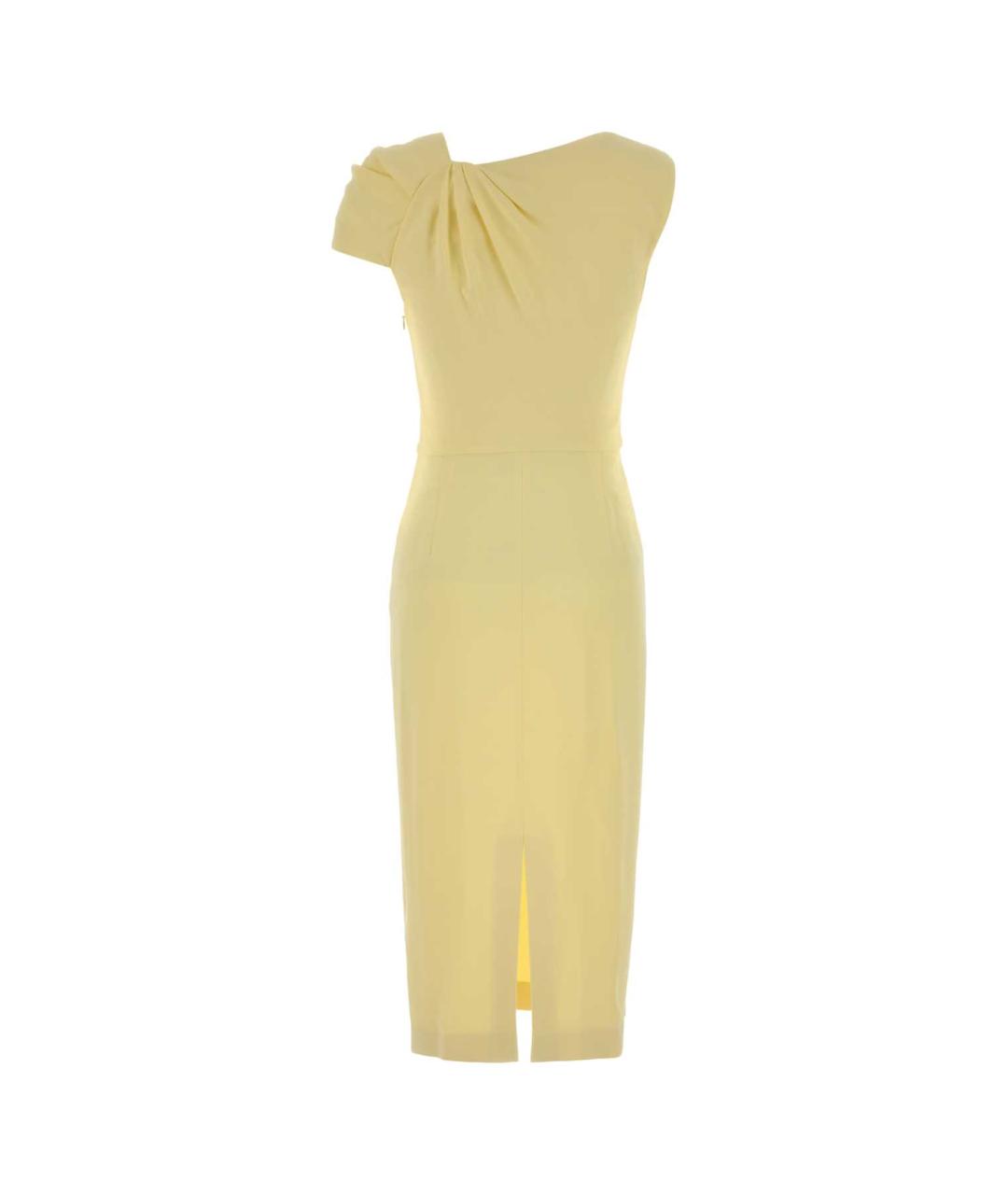 GIVENCHY Желтое вискозное повседневное платье, фото 2