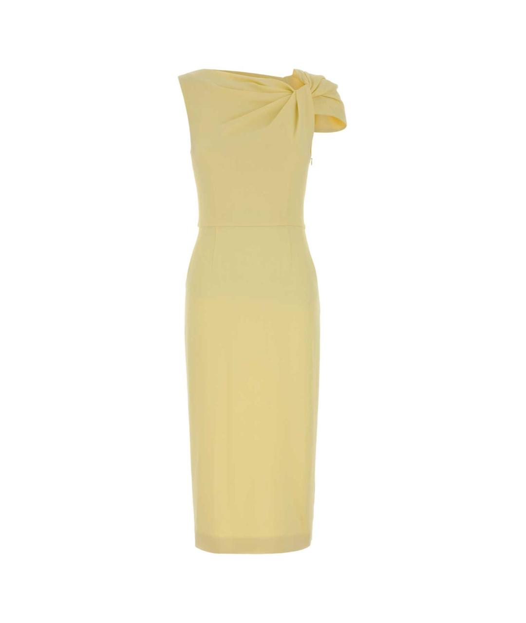 GIVENCHY Желтое вискозное повседневное платье, фото 1