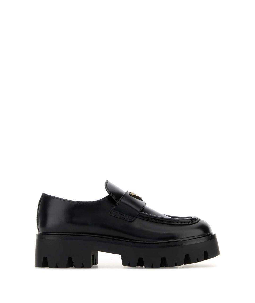 PRADA Черные кожаные лоферы, фото 1