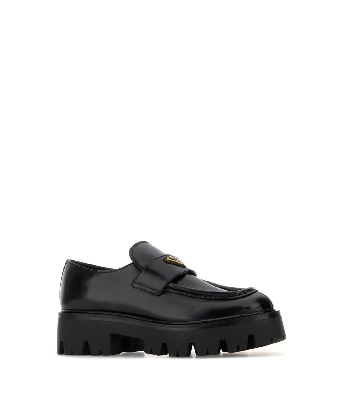 PRADA Черные кожаные лоферы, фото 2