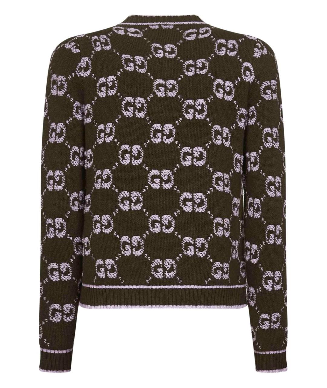 GUCCI Мульти шерстяной кардиган, фото 2