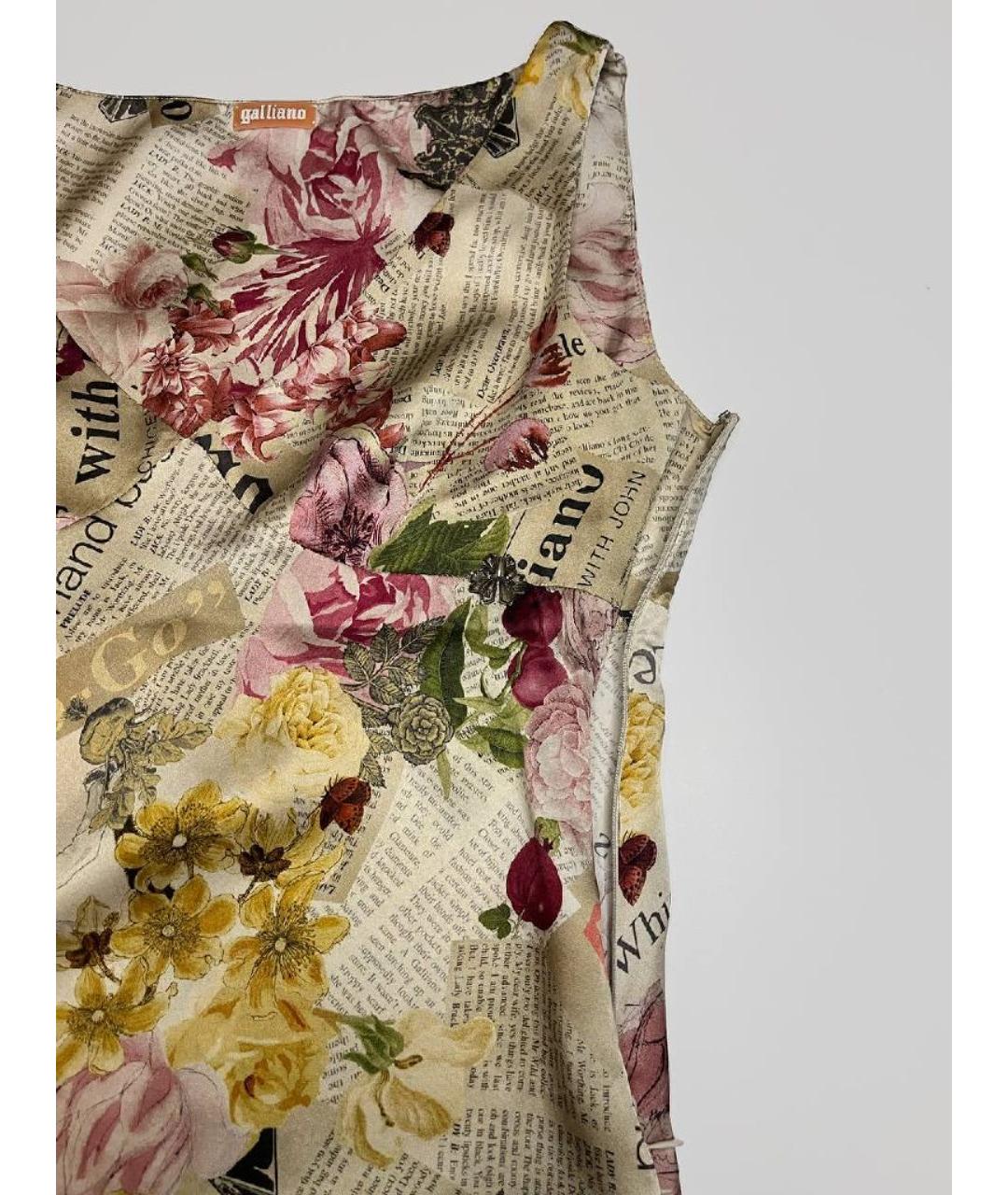 JOHN GALLIANO Шелковая майка, фото 2