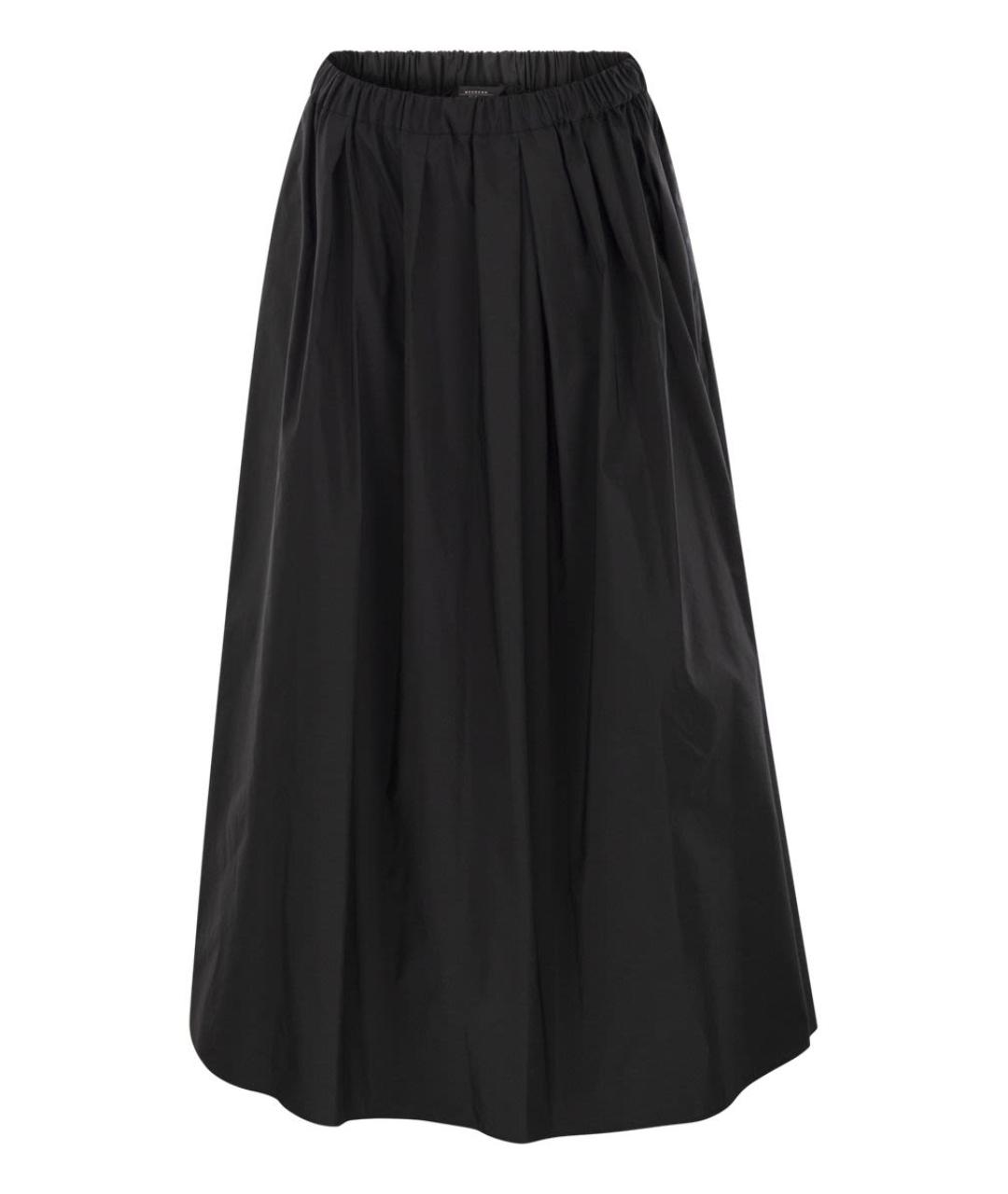 WEEKEND MAX MARA Черная полиэстеровая юбка макси, фото 1