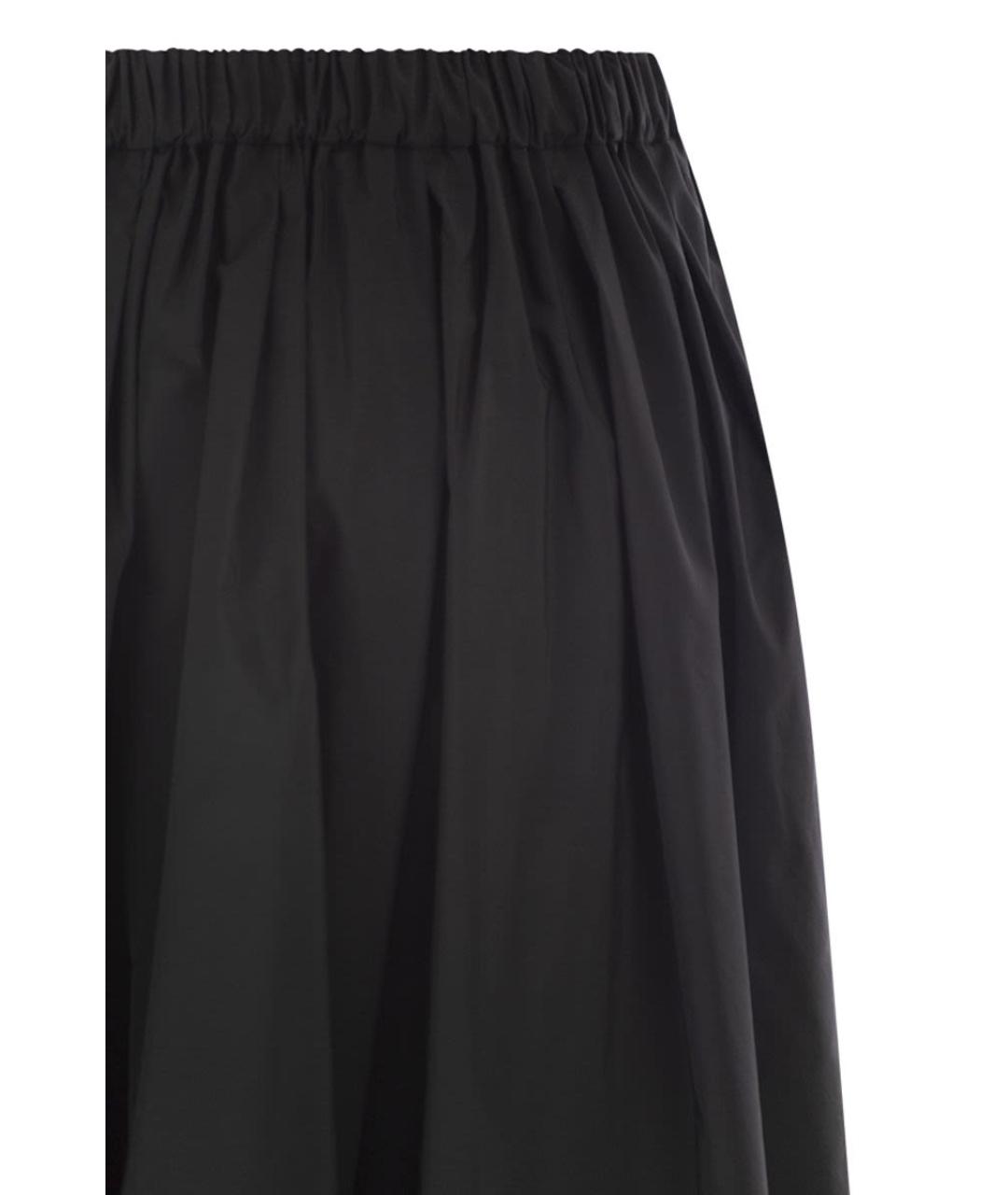 WEEKEND MAX MARA Черная полиэстеровая юбка макси, фото 4