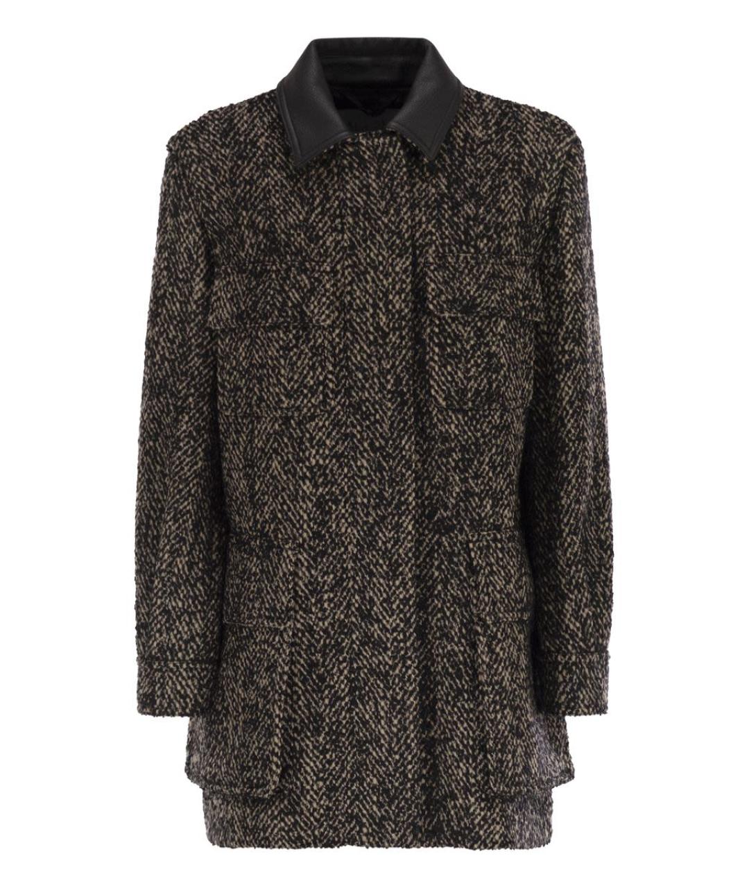 MAX MARA Серое шерстяное пальто, фото 1