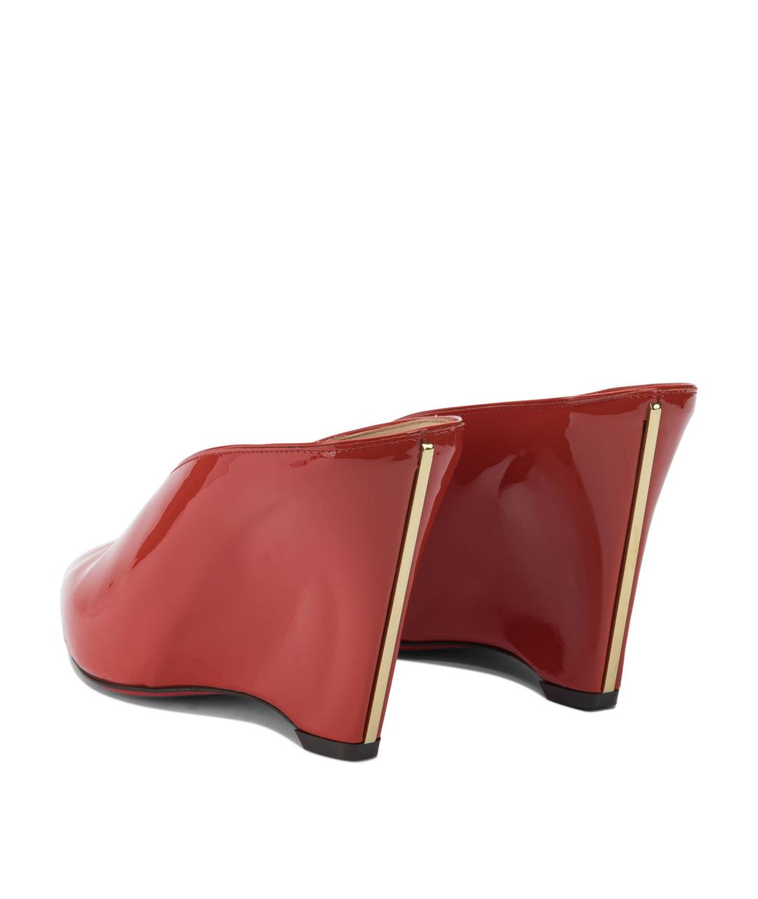 FERRAGAMO Красные кожаные туфли, фото 4