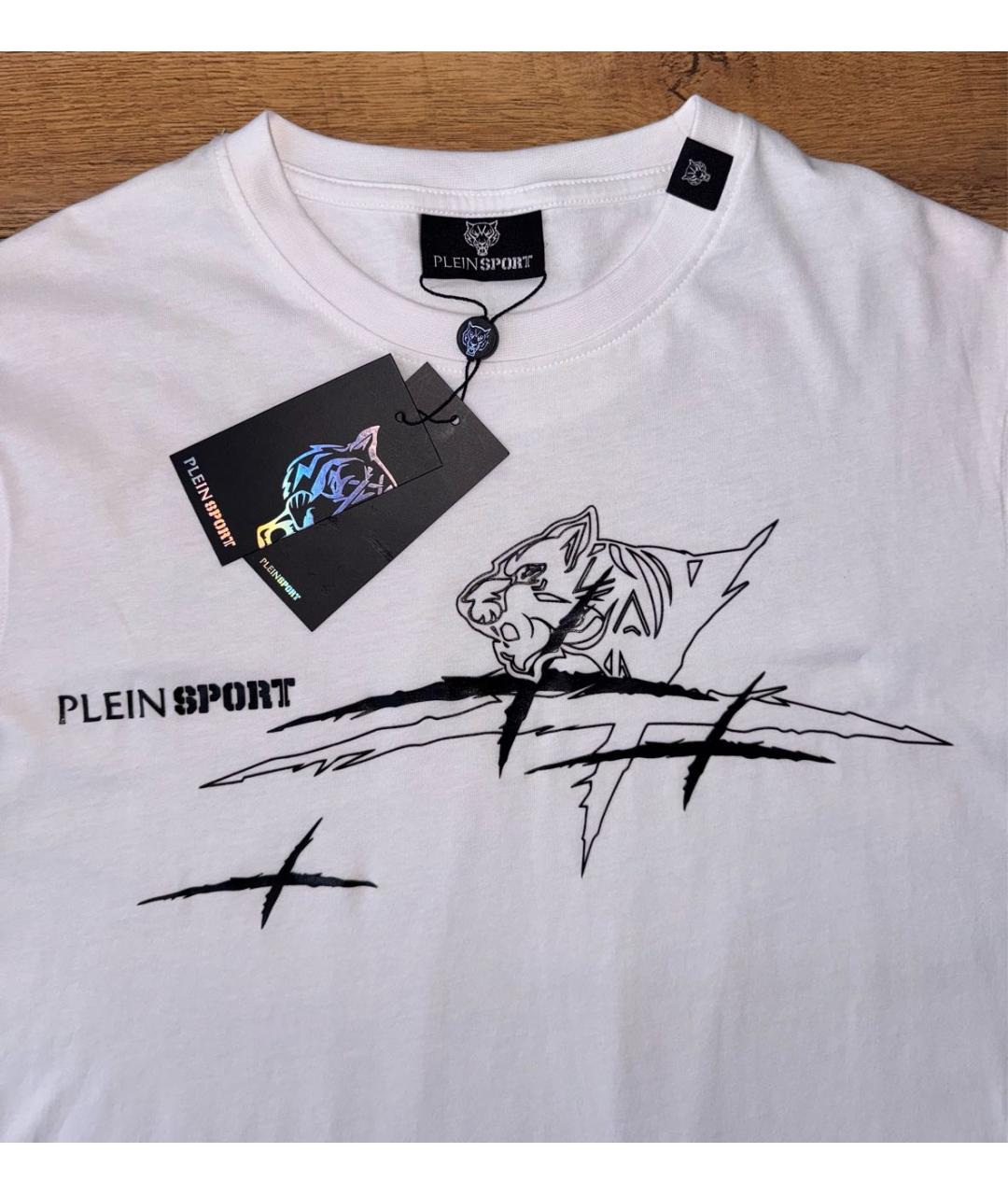 PHILIPP PLEIN Белая хлопковая футболка, фото 2