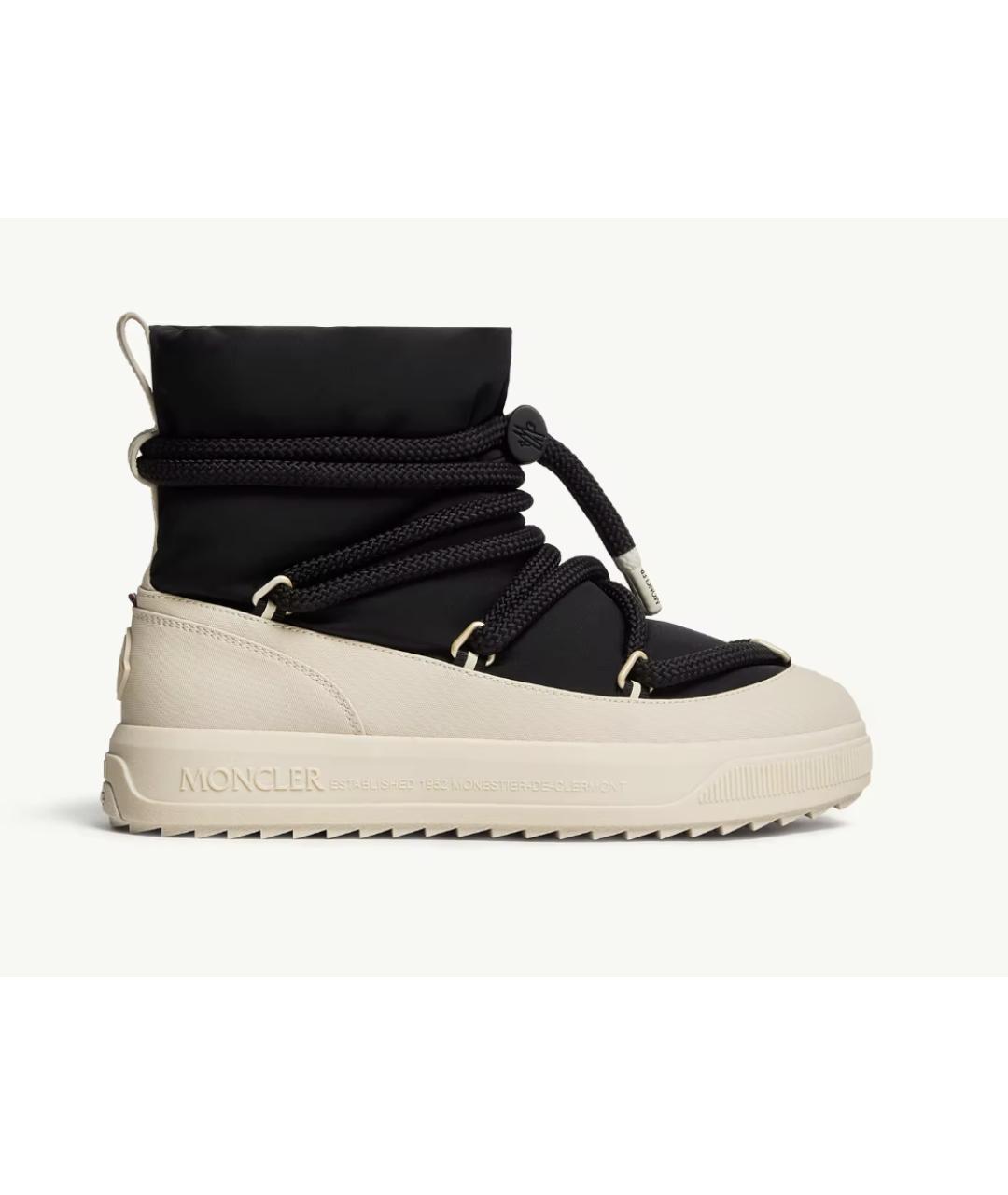 MONCLER Черные текстильные ботинки, фото 5