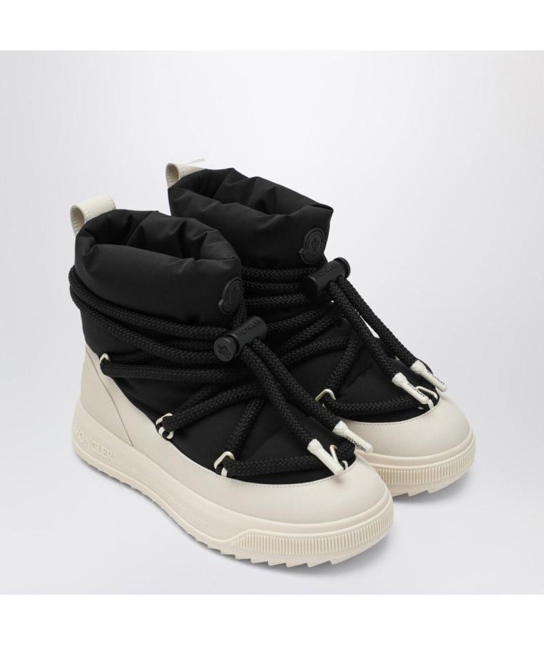 MONCLER Черные текстильные ботинки, фото 4