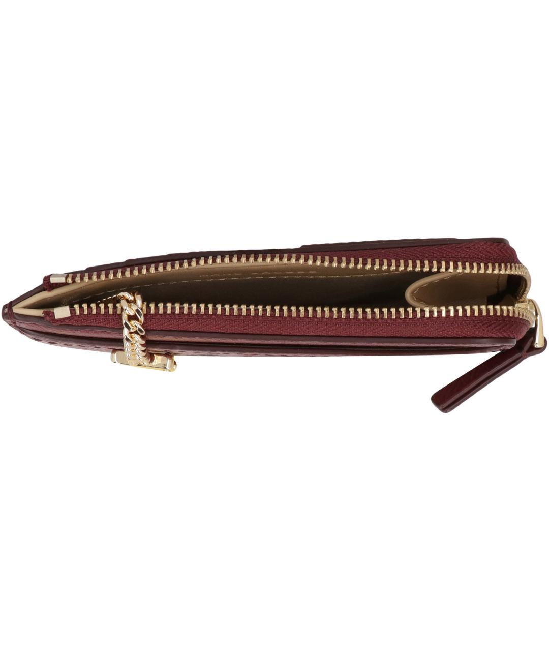 MARC JACOBS Бордовый кожаный кардхолдер, фото 3