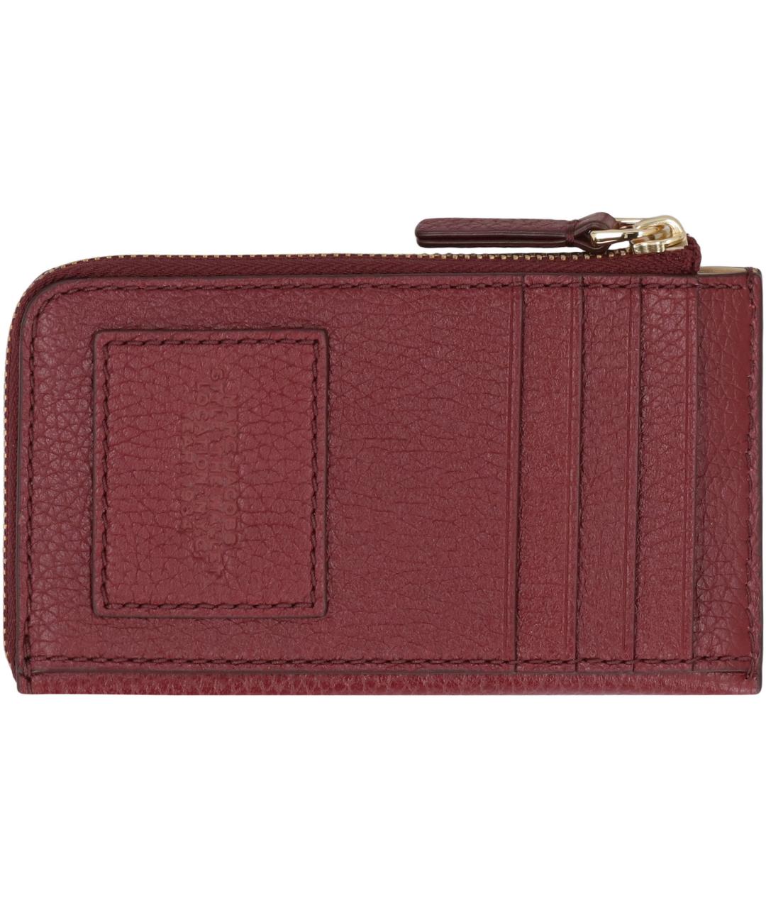 MARC JACOBS Бордовый кожаный кардхолдер, фото 2