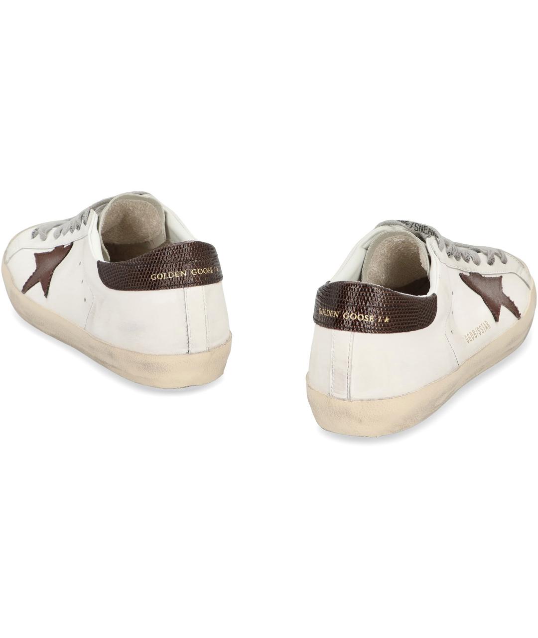 GOLDEN GOOSE DELUXE BRAND Белые низкие кроссовки / кеды, фото 4
