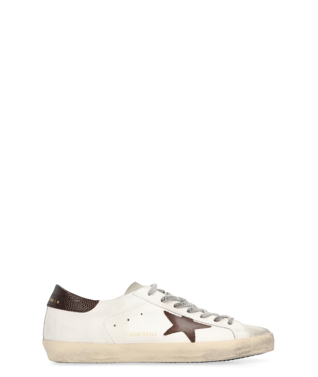 GOLDEN GOOSE DELUXE BRAND Белые низкие кроссовки / кеды, фото 1