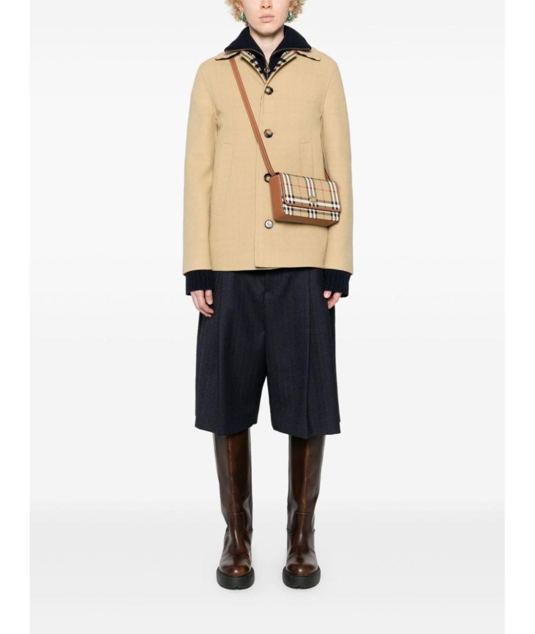 BURBERRY Мульти синтетическая сумка через плечо, фото 2
