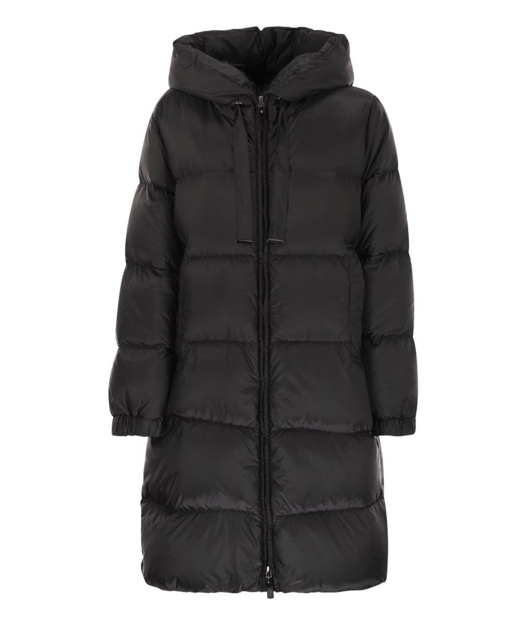 MAX MARA Черный полиэстеровый пуховик, фото 1