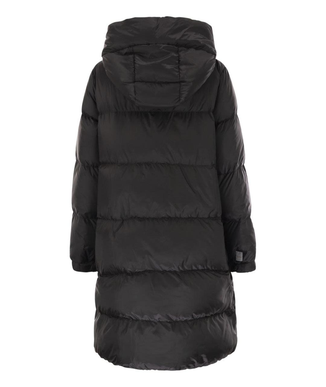MAX MARA Черный полиэстеровый пуховик, фото 2