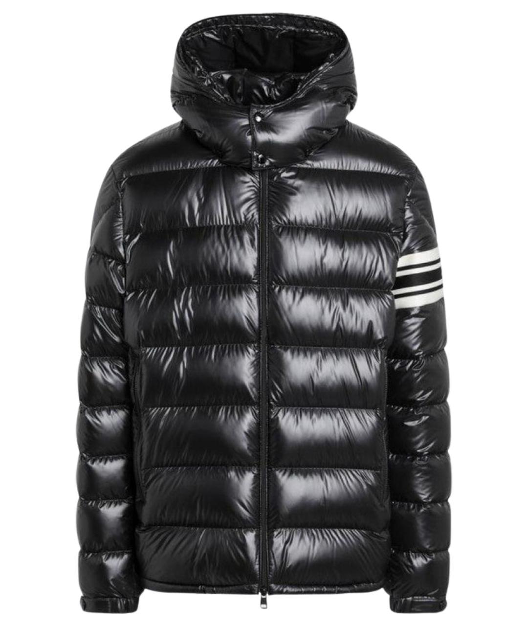MONCLER Черная полиэстеровая куртка, фото 1