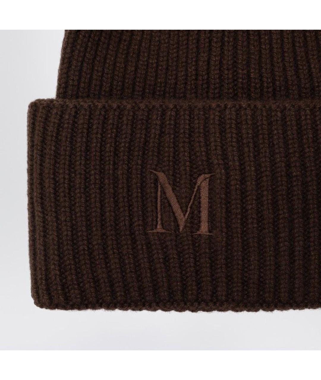 MAX MARA Коричневая кашемировая шапка, фото 2
