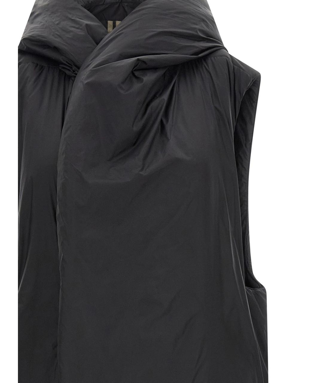 RICK OWENS DRKSHDW Черный полиамидовый жилет, фото 3