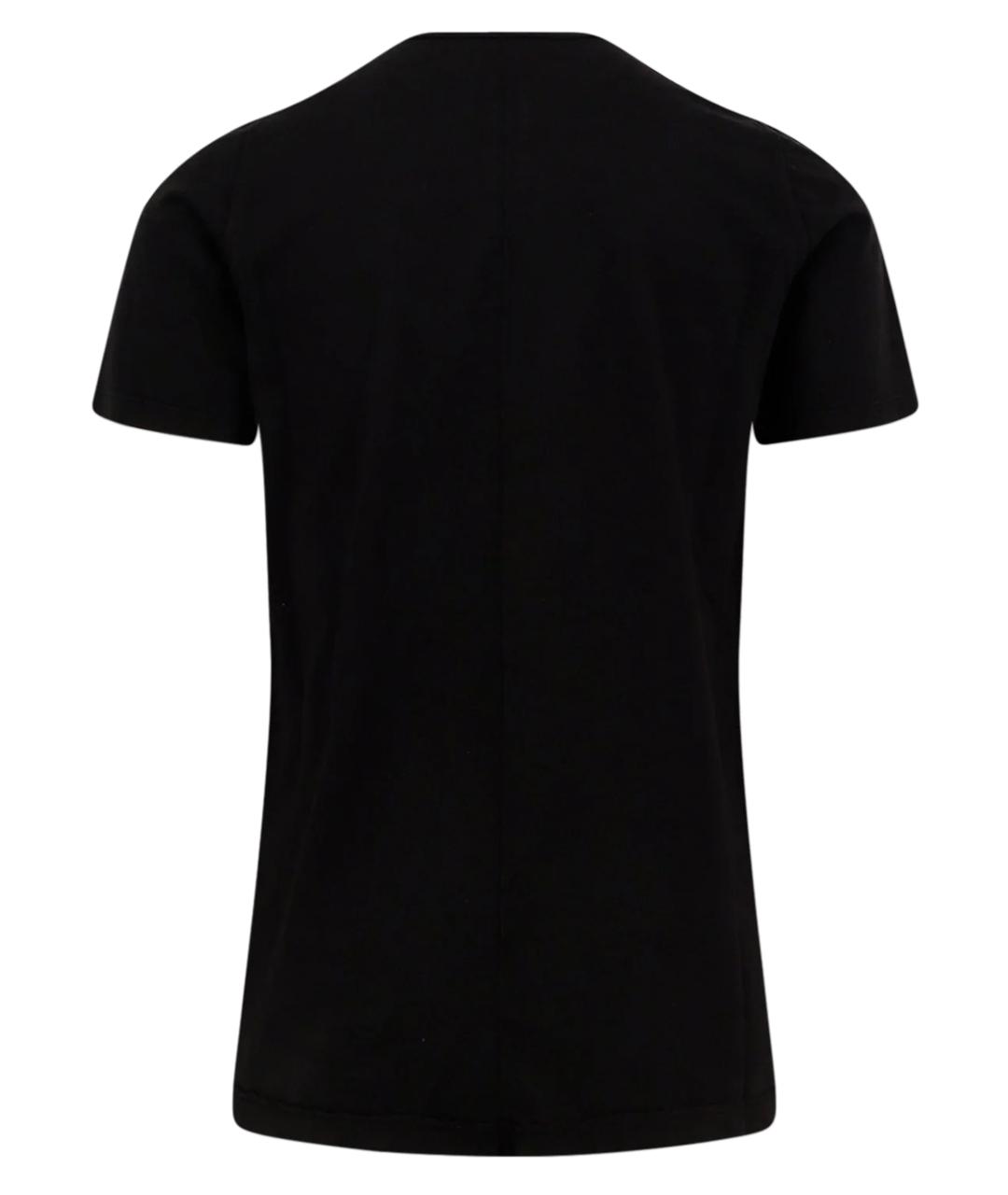 RICK OWENS DRKSHDW Черная хлопковая футболка, фото 2