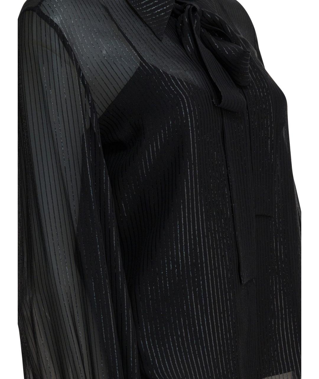 MAX MARA Черная шелковая рубашка, фото 4