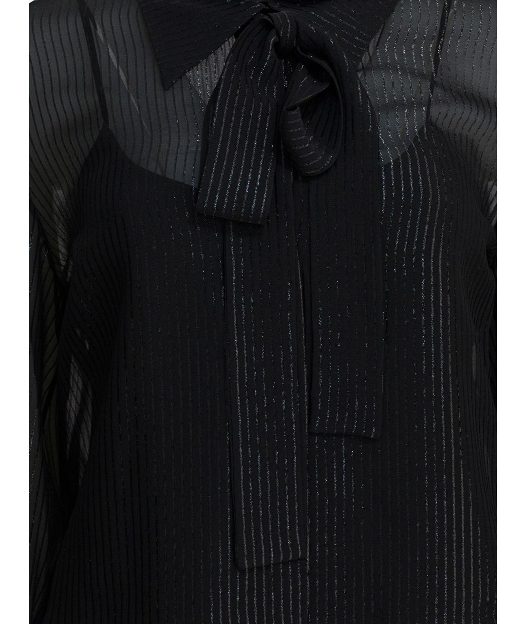 MAX MARA Черная шелковая рубашка, фото 3