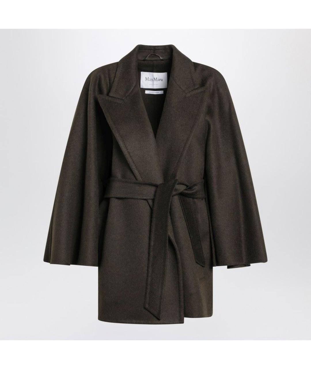 MAX MARA Зеленые шерстяное пальто, фото 3