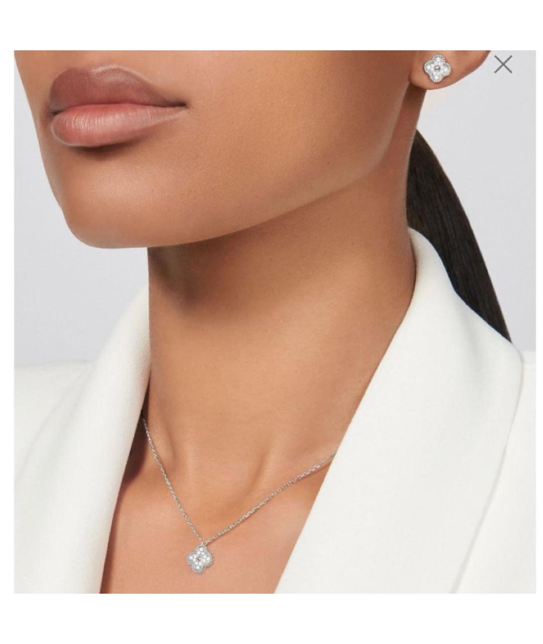 VAN CLEEF & ARPELS Белые серьги из белого золота, фото 5