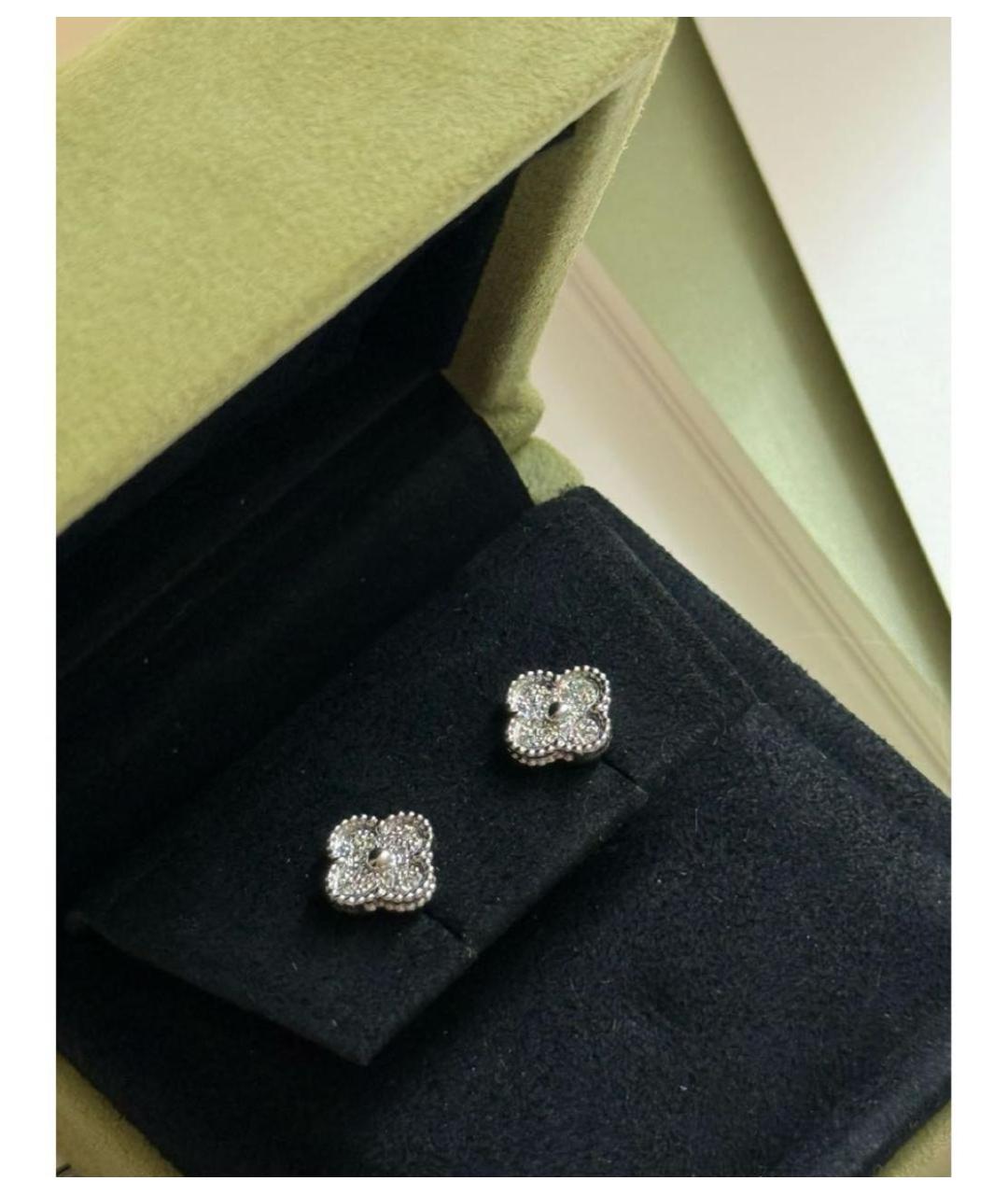 VAN CLEEF & ARPELS Белые серьги из белого золота, фото 2