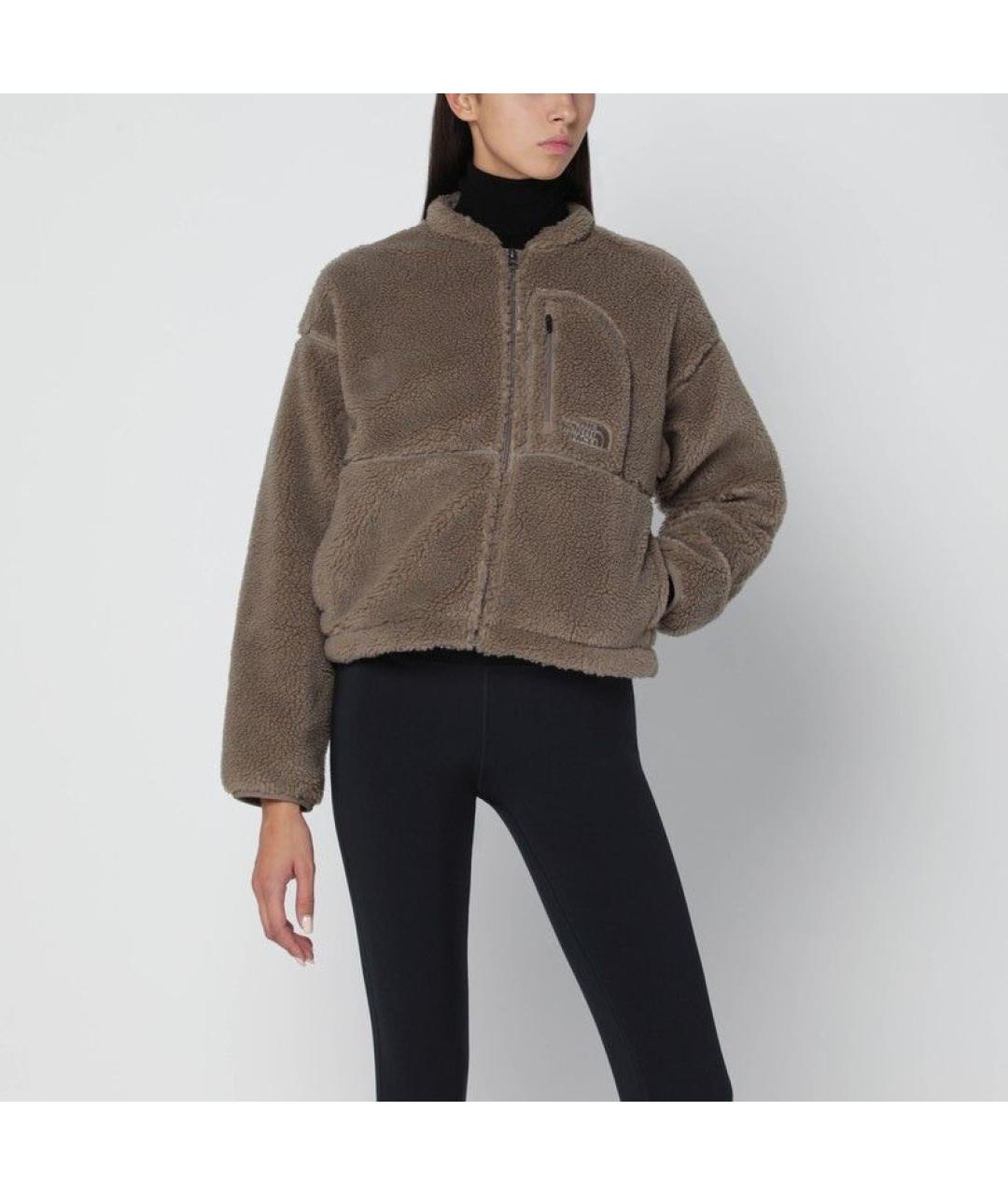 THE NORTH FACE Коричневая полиэстеровая куртка, фото 2