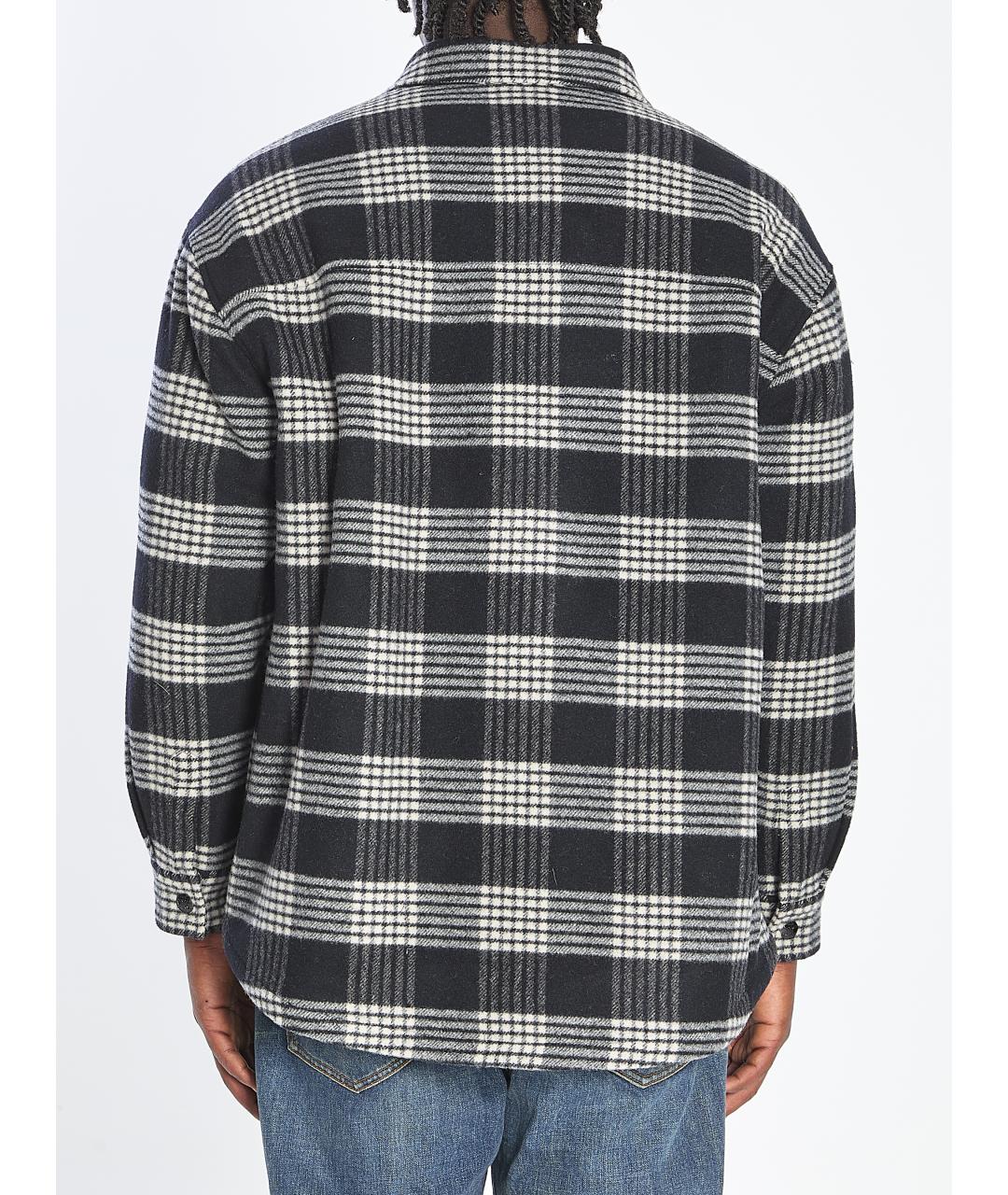 CELINE Черная шерстяная кэжуал рубашка, фото 5