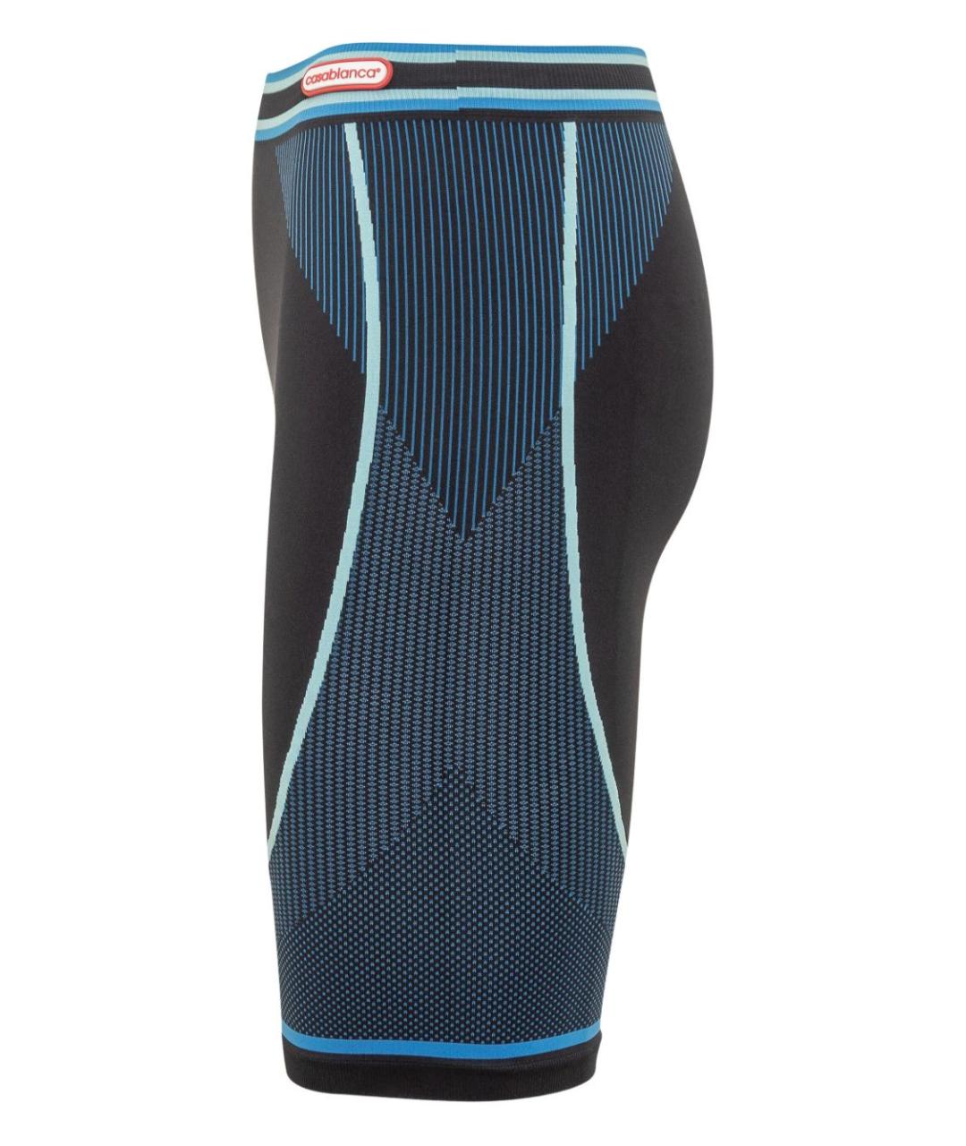 CASABLANCA Синие полиамидовые леггинсы и велосипедки, фото 3
