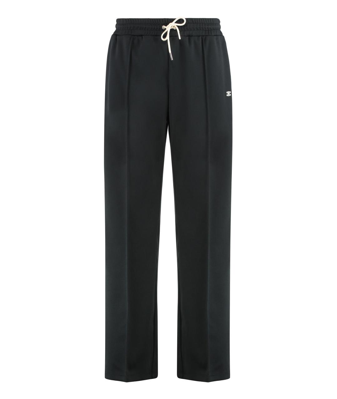 CELINE Черные полиэстеровые повседневные брюки, фото 1