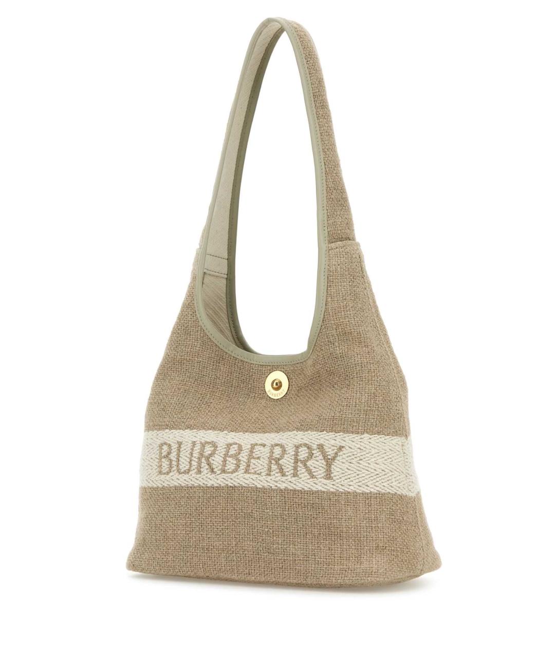 BURBERRY Бежевая синтетическая сумка через плечо, фото 2