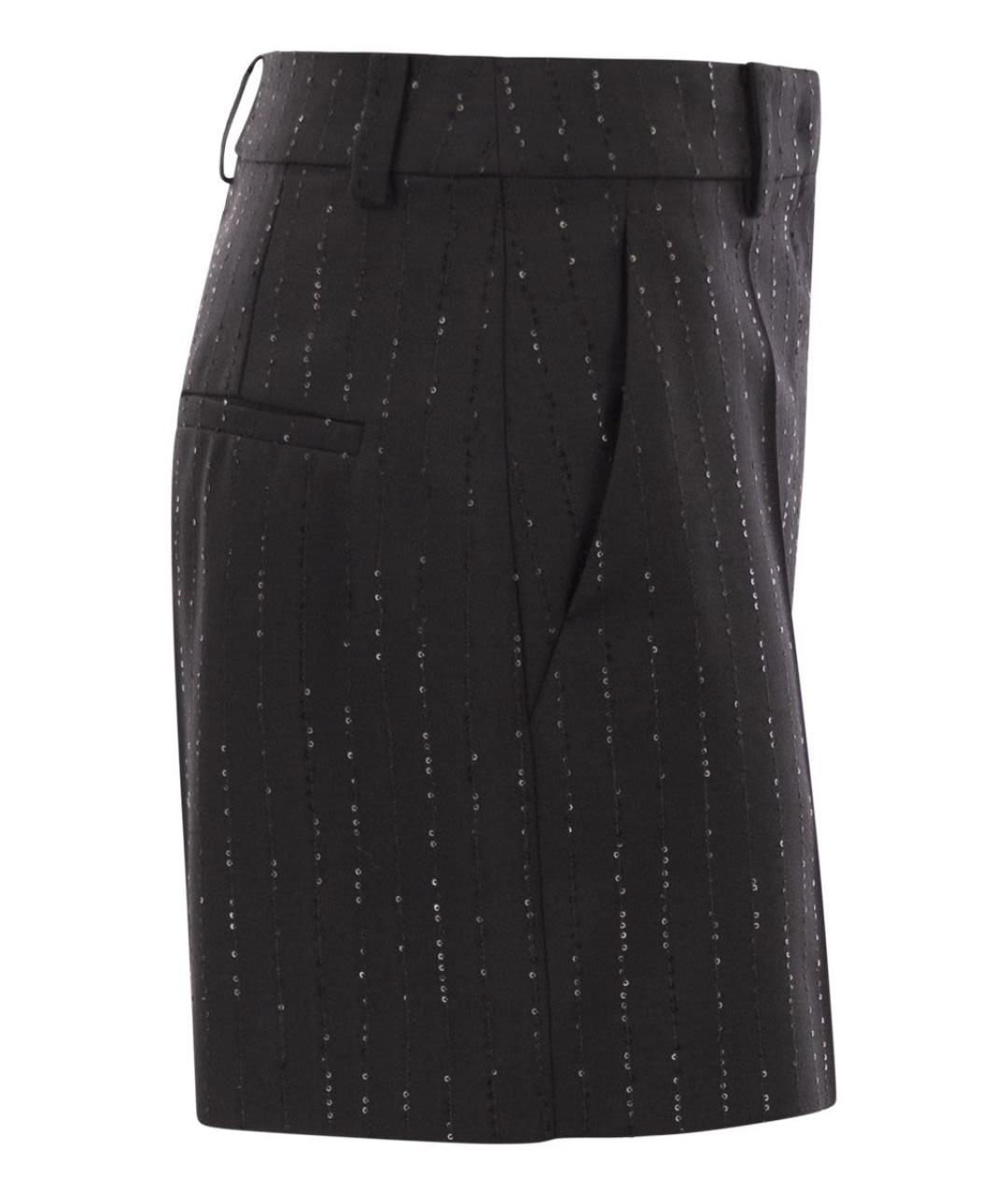 MAX MARA Черные шерстяные шорты, фото 3