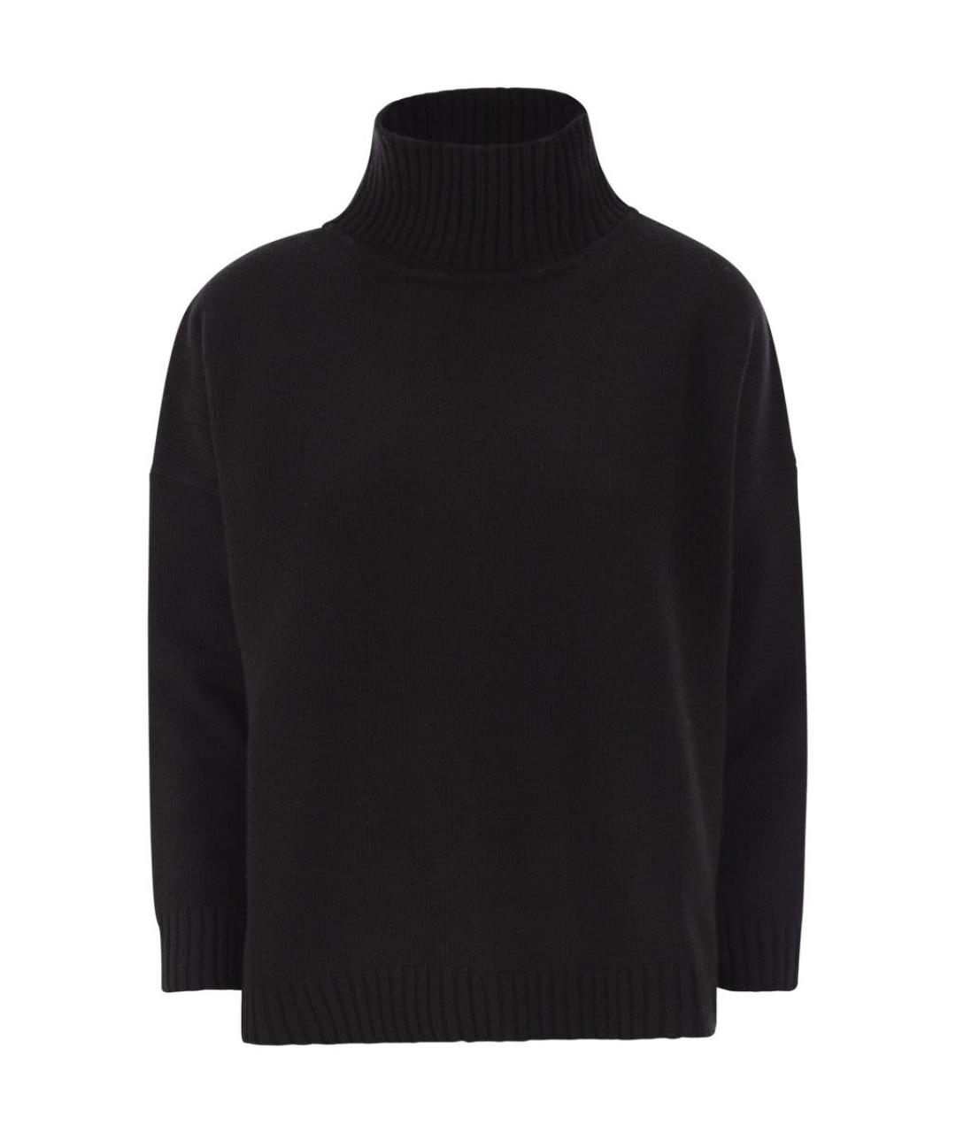 WEEKEND MAX MARA Черный шерстяной джемпер / свитер, фото 1
