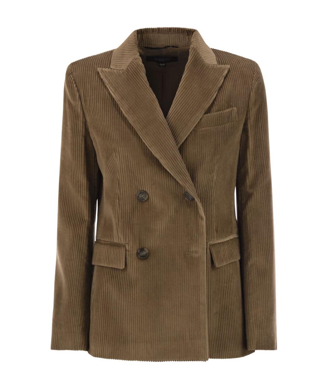 WEEKEND MAX MARA Бежевый хлопковый жакет/пиджак, фото 1