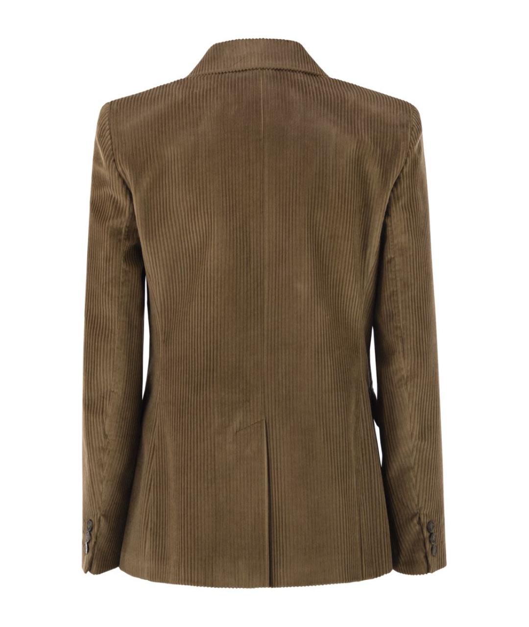 WEEKEND MAX MARA Бежевый хлопковый жакет/пиджак, фото 2