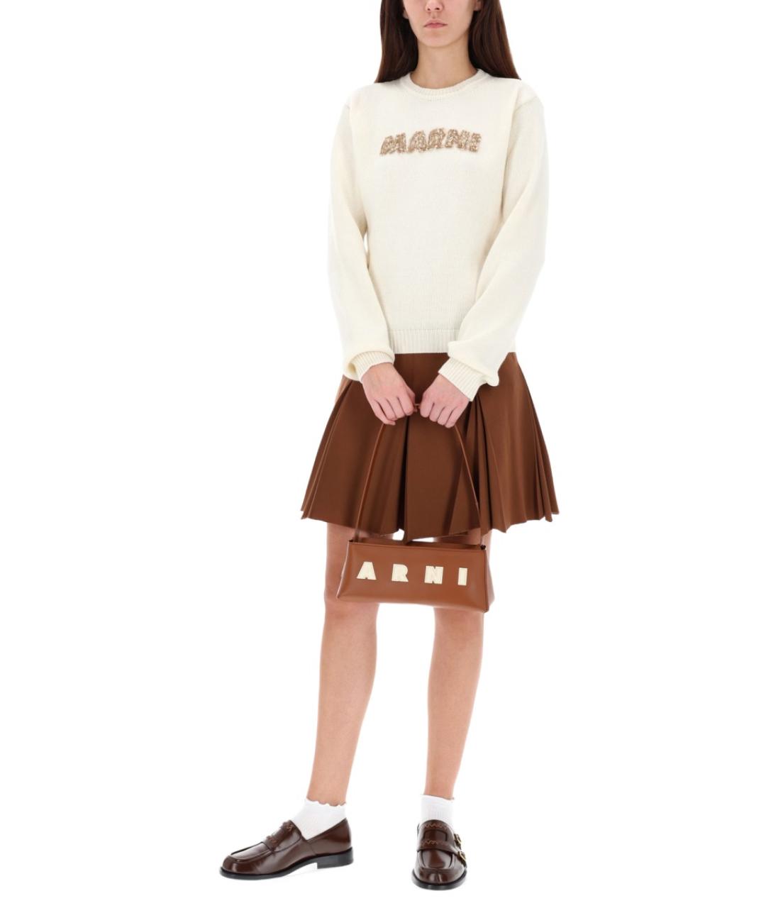 MARNI Белый шерстяной джемпер / свитер, фото 3