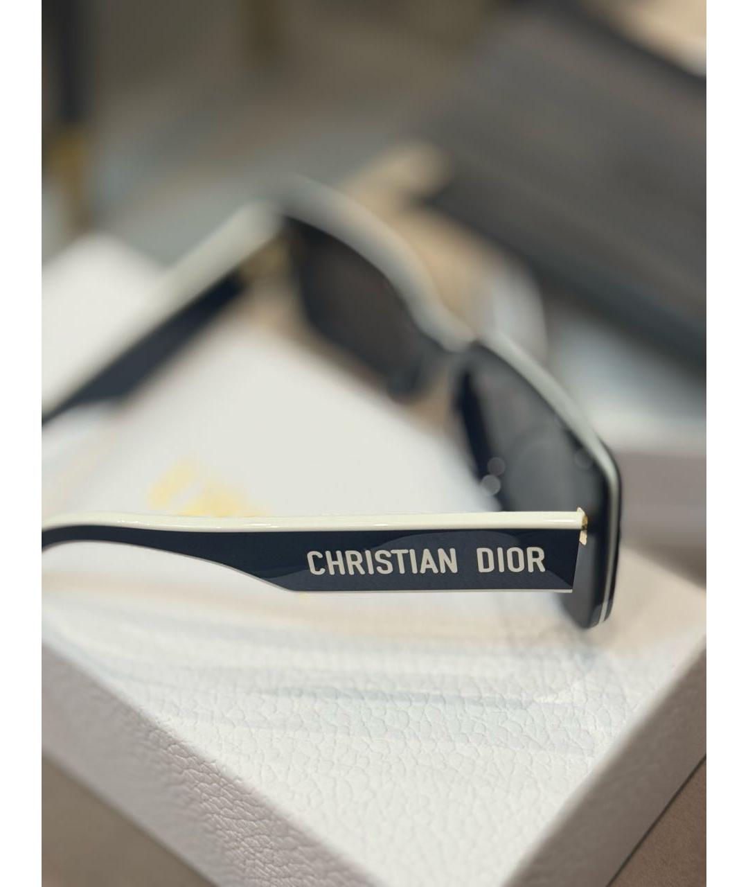 CHRISTIAN DIOR Черные пластиковые солнцезащитные очки, фото 3