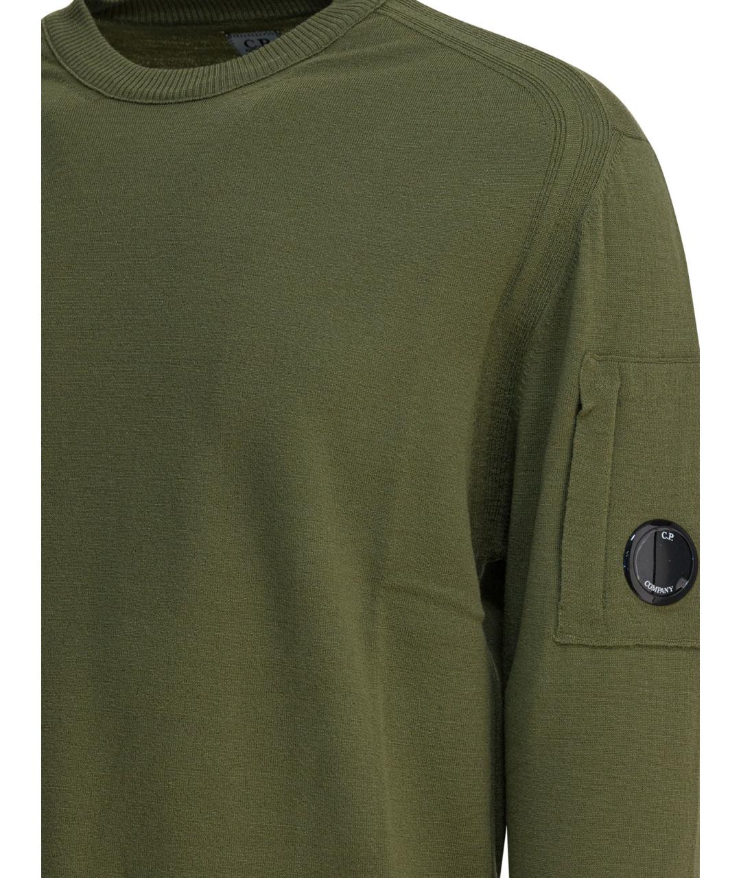 CP COMPANY Зеленый шерстяной джемпер / свитер, фото 4