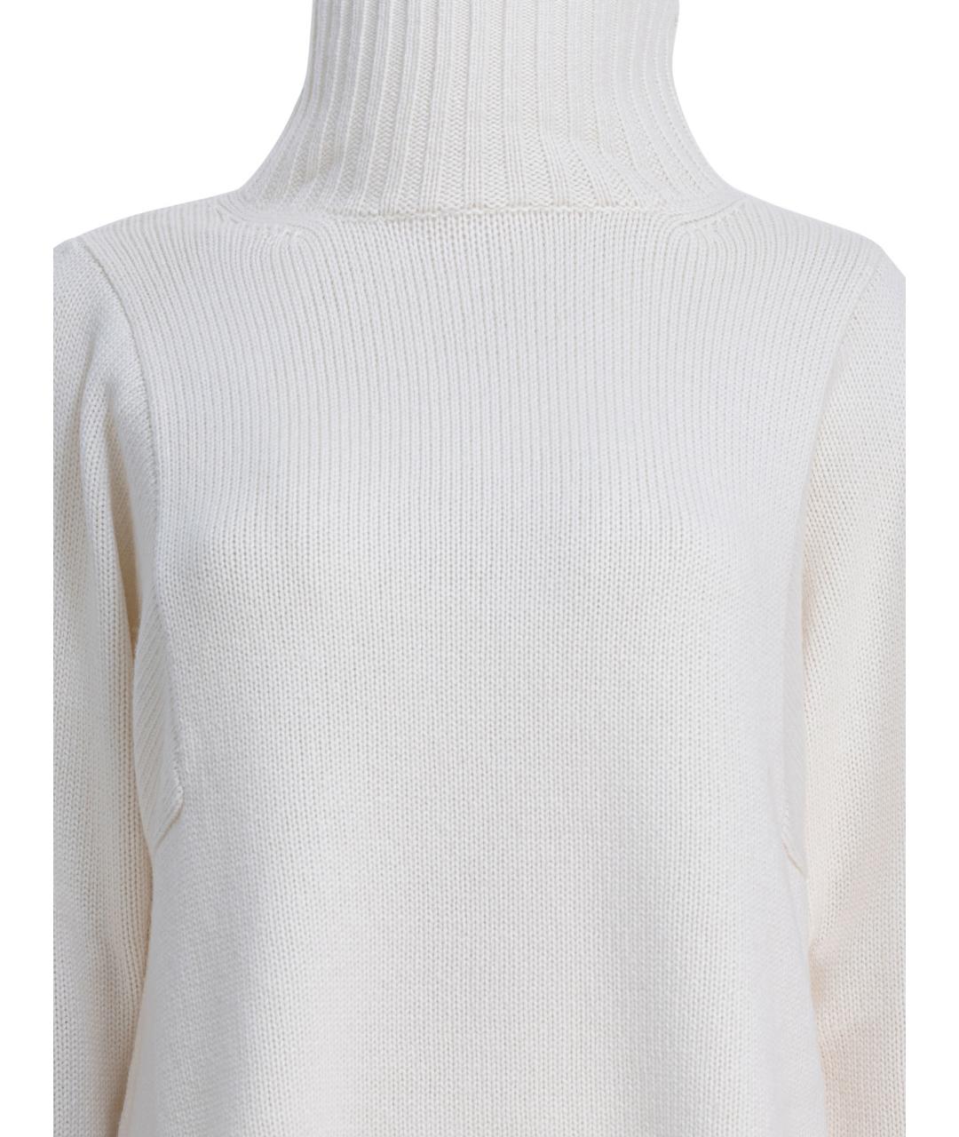 MAX MARA Белый кашемировый джемпер / свитер, фото 3