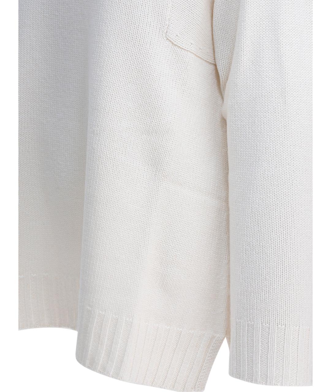 MAX MARA Белый кашемировый джемпер / свитер, фото 4