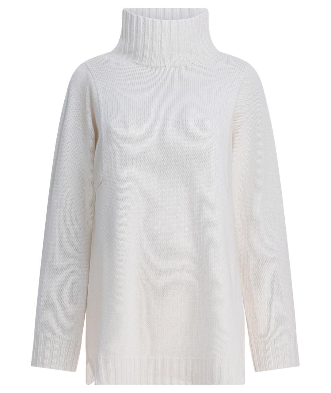 MAX MARA Белый кашемировый джемпер / свитер, фото 1