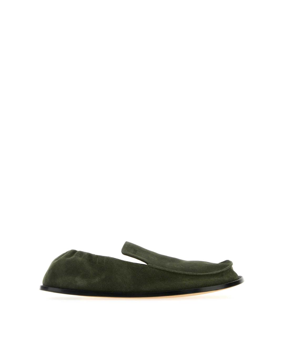 LOEWE Зеленые кожаные лоферы, фото 1